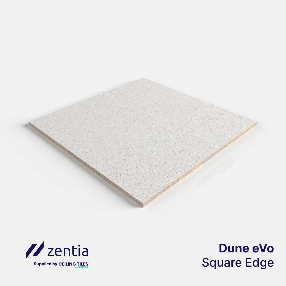 Zentia Dune Evo Ceiling Tiles – Square Edge (600mmx600mm)