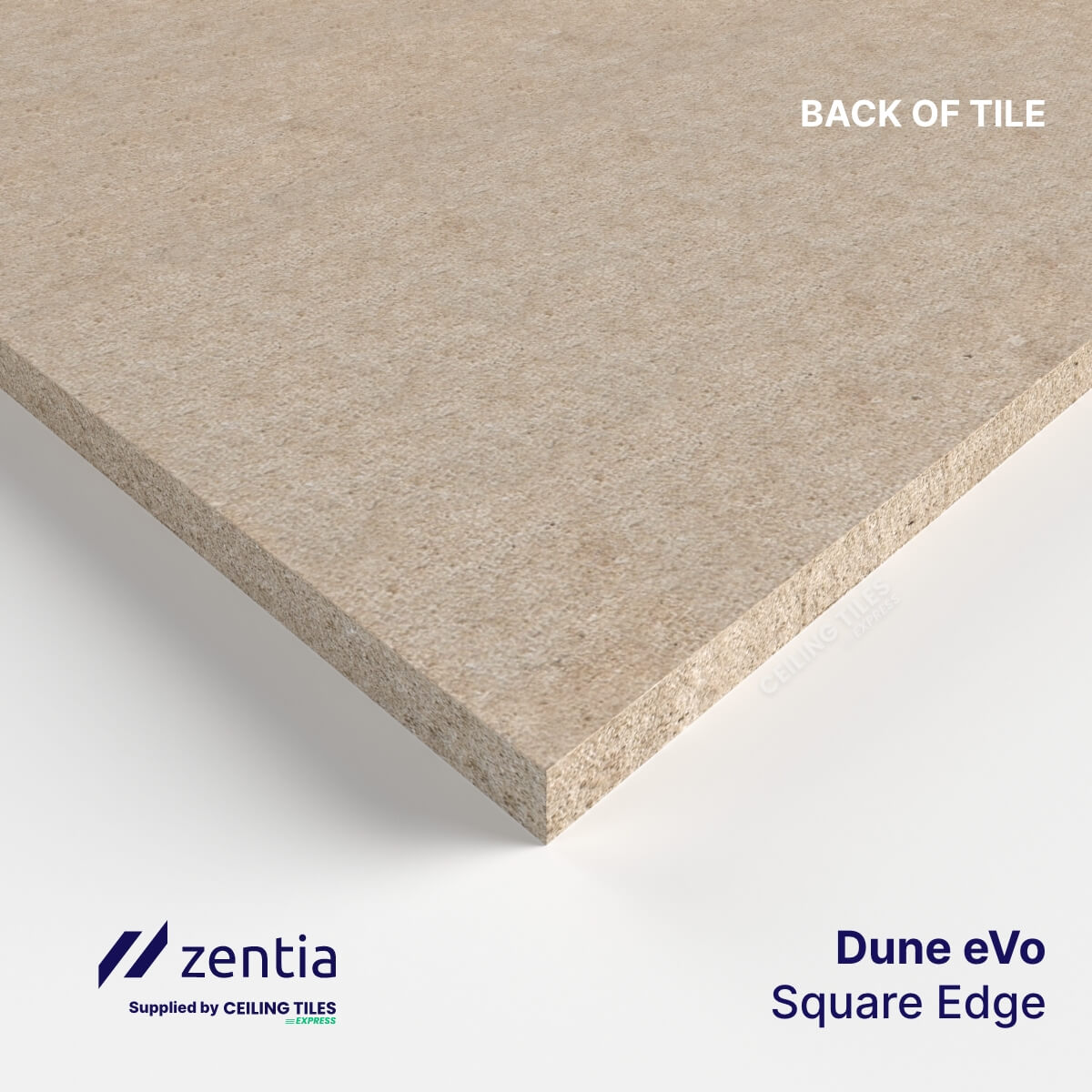 Zentia Dune Evo Ceiling Tiles – Square Edge (600mmx600mm)