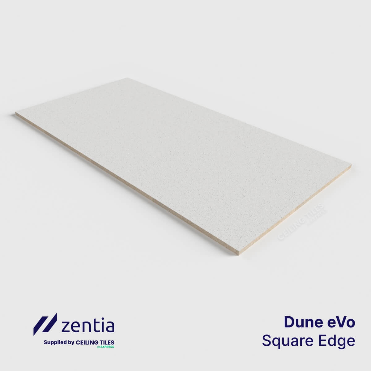 Rectangular Ceiling Tiles – 1200x600mm with Square Edge – Zentia Dune eVo