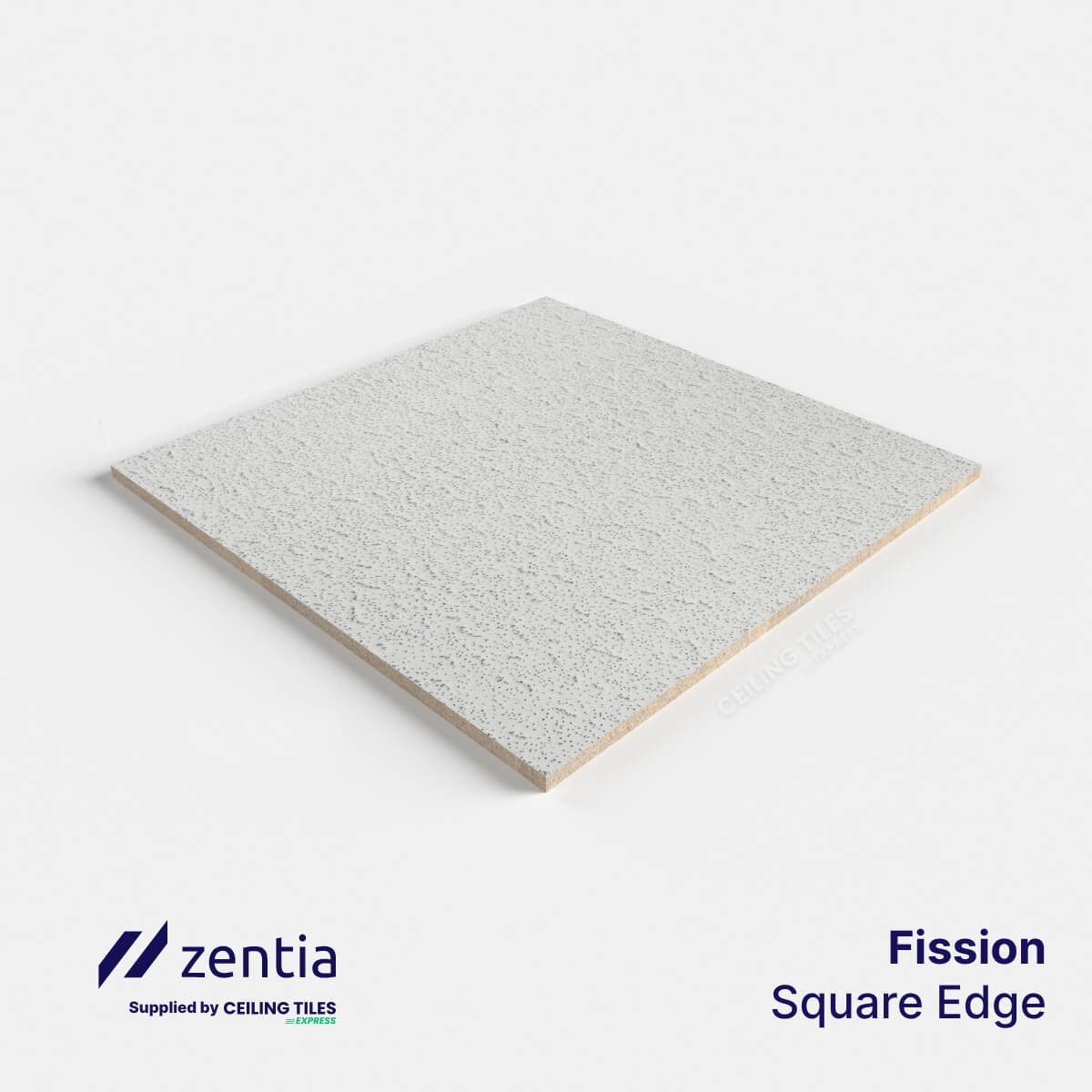 Affordable Ceiling Tiles – 600x600mm with Square Edge – Zentia Fission
