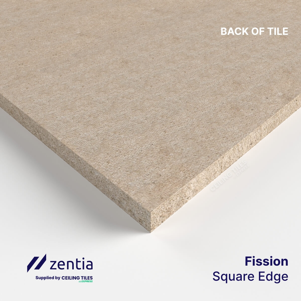 Affordable Ceiling Tiles – 600x600mm with Square Edge – Zentia Fission