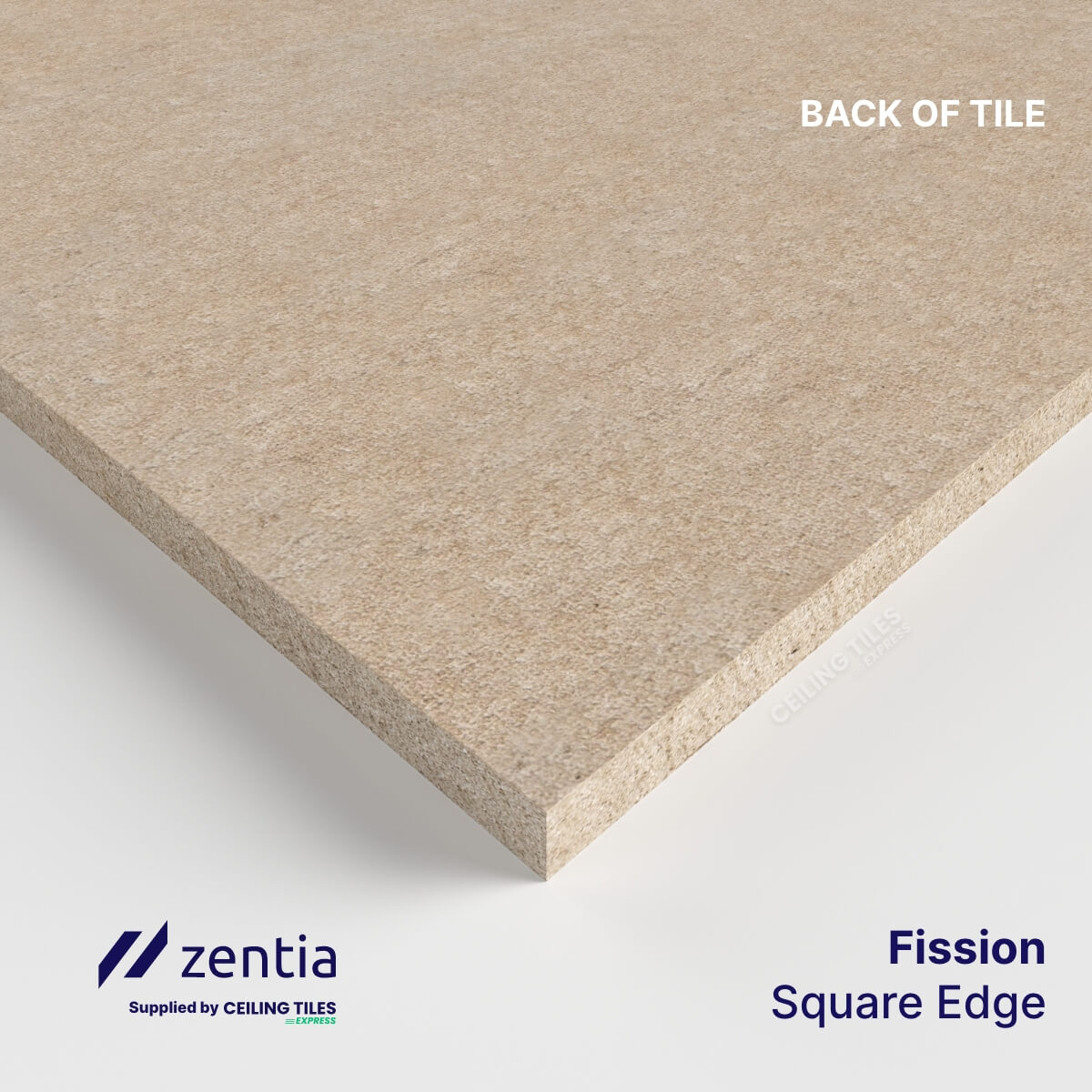 Rectangular Ceiling Tiles – 1200x600mm with Square Edge – Zentia Fission