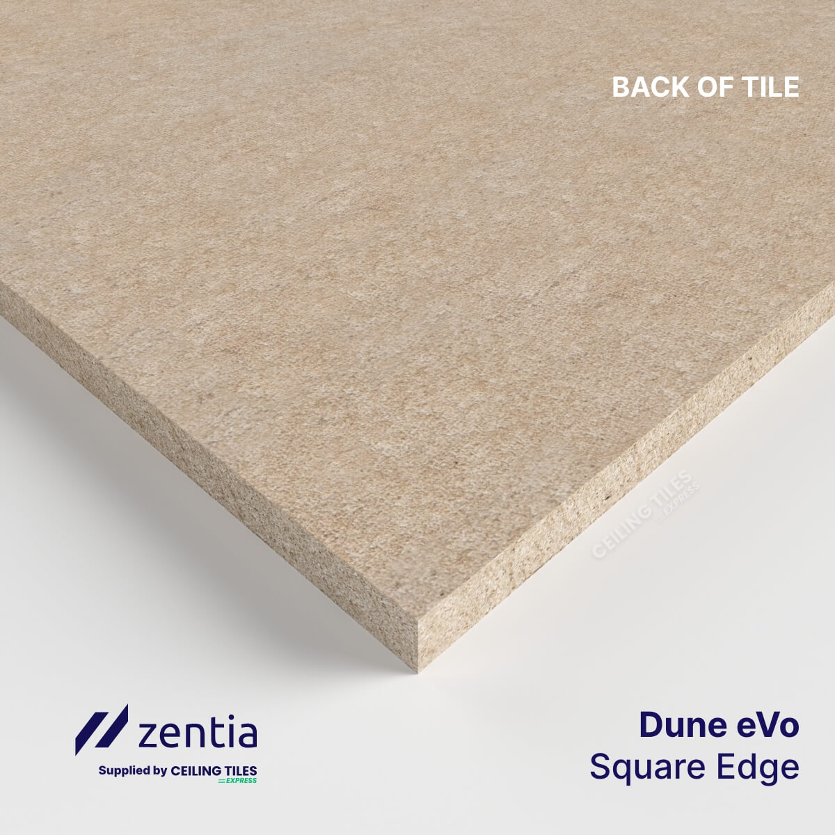 Rectangular Ceiling Tiles – 1200x600mm with Square Edge – Zentia Dune eVo