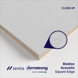 Zentia Bioguard Acoustic-Biobloc Ceiling Tiles – Square Edge (600mmx600mm) (BP2549M)