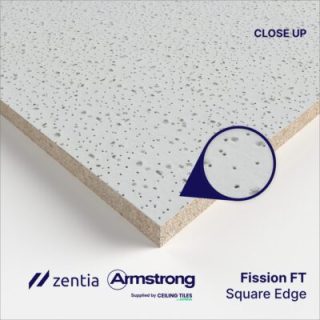 Zentia Fission FT Ceiling Tiles – Square Edge (600mmx600mm) (BP9121M)