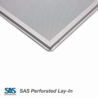 SAS System 130 Tegular Lay-In Metal Ceiling Tiles - 600x600mm - Perf 1522 (15mm grid)